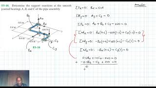 F5–10 Equilibrium of a Rigid Body Chapter 5 Hibbeler Statics Benam Academy [upl. by Stoneham]