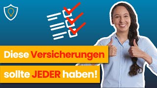 Die 4 wichtigsten Versicherungen hast du alle [upl. by Fia721]