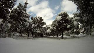 Nevada en Mallorca  Timelapse Alaro  Nieve en Mallorca  Snow [upl. by Garrick]