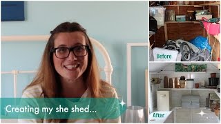 My quotShe Shedquot makeover  Heather At Home [upl. by Eoj]