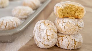 Simple Amaretti Cookies Recipe  How to Make Homemade Amaretti [upl. by Nasya]