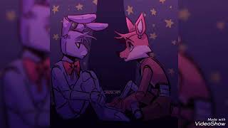 Foxy x Bonnie DJ got us fallin in love [upl. by Ereveneug]