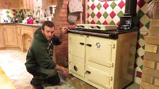 How to operate a wood  multi fuel Rayburn cooker stove and keep it in all night [upl. by Toy]