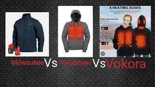 Best Electric Heated Hoodie Showdown for 2024  Milwaukee vs Fieldsheer vs Vokora [upl. by Desiree]