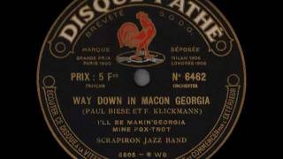 Scrap Iron Jazz Band WAY DOWN IN MACON GEORGIA 1918 [upl. by Hakym]