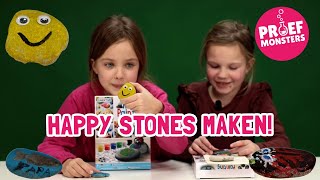 Creatief met Steentjes Proefmonsters maken Happy Stones [upl. by Eenolem]