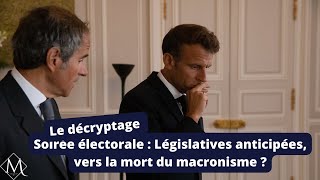 Soirée électorale  Législatives anticipées vers la mort du macronisme [upl. by Johnna]