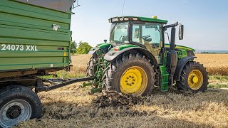 Elakadás John Deere 6930 VS John Deere 6155R Brantner 24073 XXL Búza Aratás 2024 [upl. by Nodnerb]