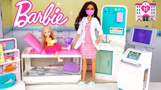 Barbie Dolls Fast Care Clinic Pretend Play  Titi Toys amp Dolls [upl. by Nohsar]