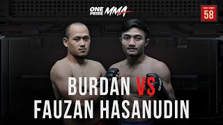 Burdan Vs Fauzan Hasanudin  Full Fight One Pride MMA FN 58 [upl. by Azil]