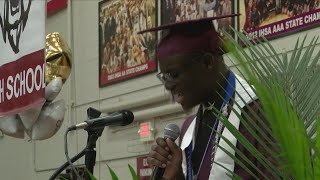 Peoria High School senior graduates at 16 [upl. by Lledroc]