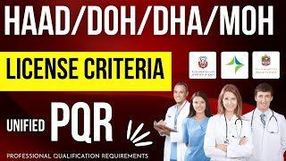 How to check eligibility For DOH HAAD DHA MOH License in UAEHealthCareProfessional [upl. by Morena]