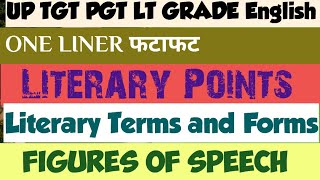 Oneliner on Literary Points  LiteraryTerms  Figures of Speech Englishliterature TGT PGT LT GRADE [upl. by Enalda]