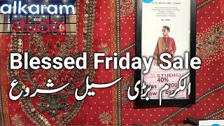 Alkaram Studio Blessed Friday Sale 15th November 2023 [upl. by Adnohsor]