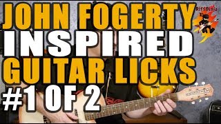 John Fogerty Inspired Guitar Licks 12 [upl. by Yrellam]