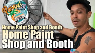 Home Body Shop and Paint Booth  Intake and Exhaust Fan Set Up [upl. by Chitkara39]