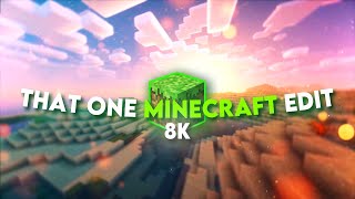 8k That One Minecraft Edit  Aria Math [upl. by Keppel]