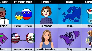 Europe vs North America  Continent Comparison [upl. by Juni]