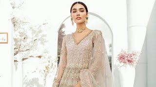 Akbar Aslam Embroidery Dress Fabric Soft Net Maxi Wedding Collection [upl. by Analem]