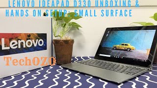 Lenovo IdeaPad D330 Unboxing and Basic setup  Small Surface [upl. by Biegel]