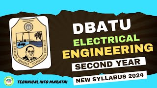 DBATU University Electrical engineering SyllabusDBATU Second year syllabusDirect second yearDbatu👆 [upl. by Ashwell]