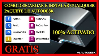 ✅ Como descargar e instalar cualquier producto de Autodesk 2021 2022 2023 2024 Activado Legal [upl. by Tletski]