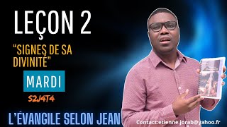 Leçon 2  La guérison de l’aveugle 1e partie  MARDI [upl. by Reckford977]