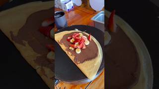 Nutella🧡⭐️🎉 food crepas crepera chocolaterecipe foodie crepesdulces oreonutella crepa [upl. by Ynnel]