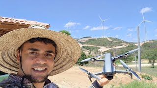 Filmei com DRONE as TORRE EÓLICAsfui buscar minhas CÂMERAs [upl. by Neona]