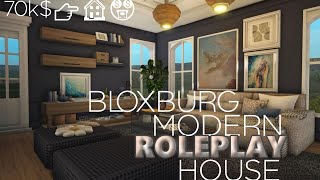 BLOXBURG 70K MODERN ROLEPLAY HOUSE  roblox bloxburg  luxury house tour  Rosey buildz [upl. by Tamberg]