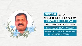 Funeral of Scaria Chandy On  23072024 at 0700am in memories photography [upl. by Auhsoj]