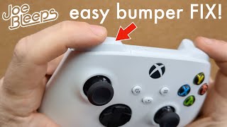 How to fix broken bumpers on Xbox Series S or X controller  no new parts needed [upl. by Platto]