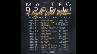 Matteo Bocelli Americas Tour Countdown [upl. by Gingras]