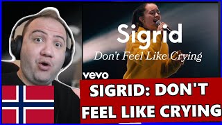 Sigrid  Dont Feel Like Crying Live  Vevo LIFT Utlendings Reaksjon  🇳🇴 Nordic REACTION [upl. by Naves]