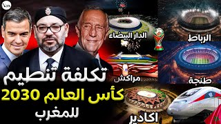 كم سيخسر المغرب في تنظيم كأس العالم 2030 😱🚨 [upl. by Nnanerak371]