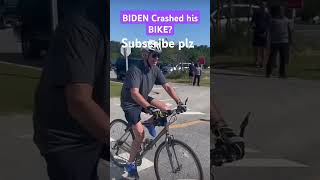 BIDEN Crashed his BIKE usanews usa trump biden joebiden donaldtrump viralvideo trending [upl. by Eveneg397]