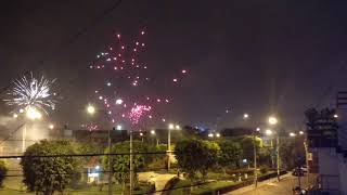 Año Nuevo 2018 LimaPerú Fuegos Artificiales [upl. by Reynolds185]