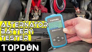 Test Batteria e Alternatore Come Capire Se La Batteria è Ancora Buona Tester TOPDON ArtiBattery 101 [upl. by Ynahpets820]