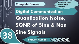 Quantization Noise and SQNR for Sinusoidal and Nonsinusoidal signal in Digital Communication [upl. by Ameehs]