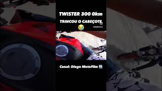 TWISTER 300 0km TRINCOU O CABEÇOTE 😭 [upl. by Nyra]