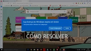 SUA LICENÇA DO WINDOWS EXPIRA EM BREVE  COMO RESOLVER [upl. by Lark]