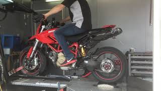 Ducati Hypermotard 1100 Prüfstand Termignoni Sound Dyno [upl. by Lledner]