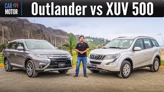 Mitsubishi Outlander vs Mahindra XUV500  Comparativa Car Motor [upl. by Ahsyla440]