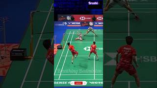 Incredible Rally Of Delphine deception badminton smashbros shorts viralshorts trendingshorts [upl. by Assirok719]