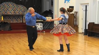 quotBoot Scootin Boogiequot Jive Round Dance with Elaine and Dennis [upl. by Higginson]