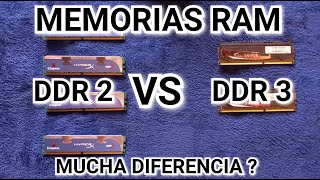 Memorias ram DDR 2 vs DDR 3  Cual Rinde Mejor [upl. by Arvonio540]