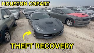 IVAN WINS A THEFT RECOVERY C7 CORVETTE HOUSTON COPART [upl. by Nitaj]