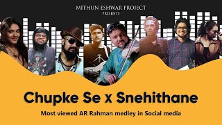 Snehithane Chupke Se AR Rahman medley  Mithuneshwarproject Kappa TV [upl. by Llennaj]