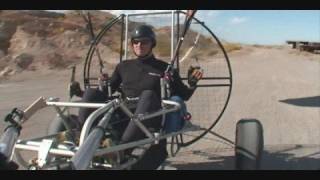 STrike amp Flat Top Paramotor HDV Obsession Powered Paraglider PPG [upl. by Ahsimet]