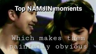 Top NAMJIN moments which makes them painfully obvious 😉😏 bts namjin [upl. by Nana788]